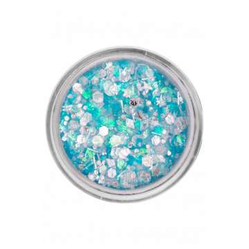 Chunky glitter cream  turquoise candy