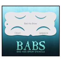 Clown Bad Ass wenkbrauw Stencil