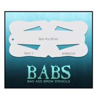 Slant 2 Bad Ass wenkbrauw Stencil