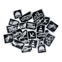 Glittertattoo stencil set On the Road