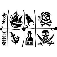 04 Pirates A5 Thema Stencil