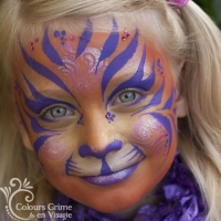 Zonnige meisjes tijger