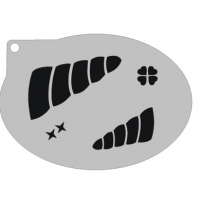 Schminksjabloon Unicorn hoorn