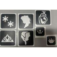 Glitter tattoo stencilset Frozen
