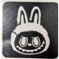 Labubu glittertattoo