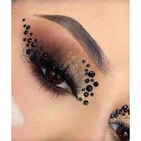 Black Round collection Face Jewels