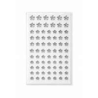 Face jewels Silver Flowers