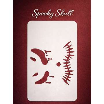 Full Face Spooky Skull