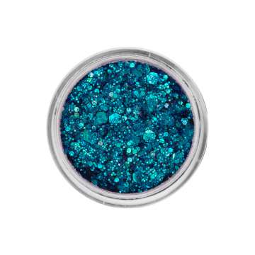 Chunky glitter cream Blue Peacock