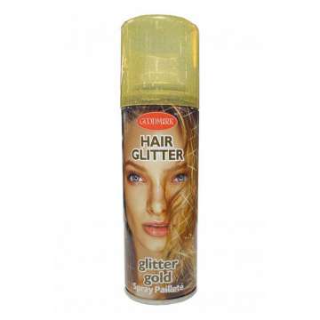 Hairspray glitter gold
