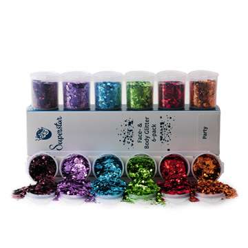 Six Pack Party Chunky Glitter Mix