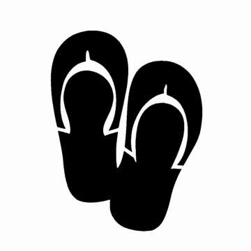Glittertattoo FlipFlops