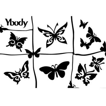 00 Butterflies A5 Thema Stencil