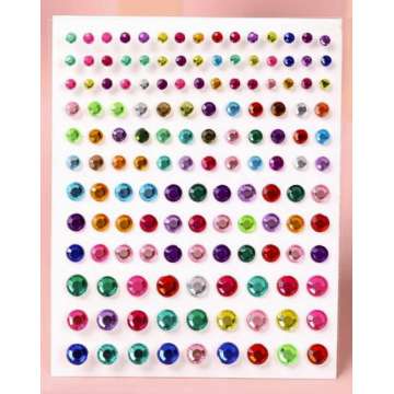 Full Colour Round collection Face Jewels
