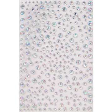 Silver Pearl  Round collection Face Jewels