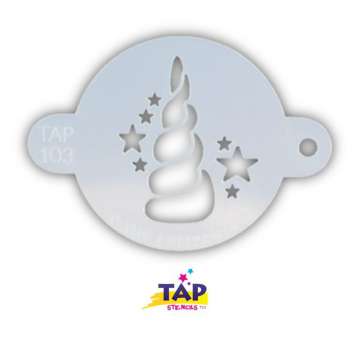 TAP Sjabloon Unicorn Horn with Stars