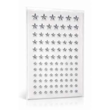 Face jewels Silver Stars