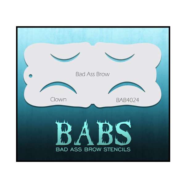 Clown Bad Ass wenkbrauw Stencil