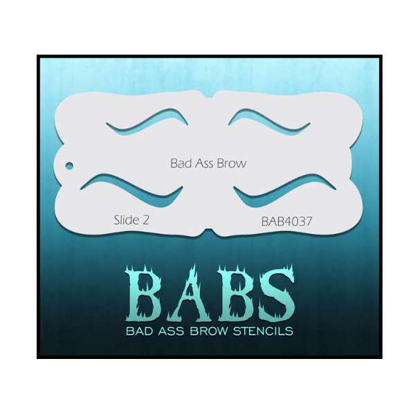 Slide 2 Bad Ass wenkbrauw Stencil