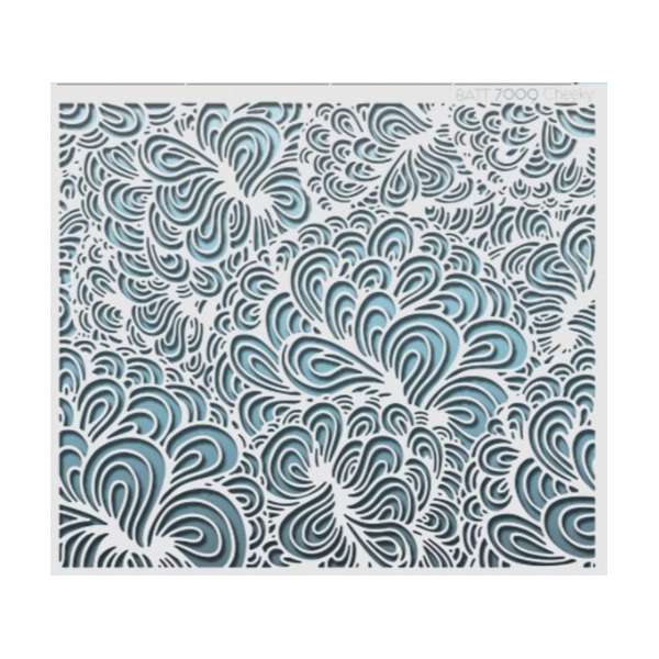 Sjabloon Flower Swirly - Big