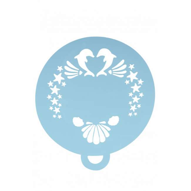 PXP Schminksjabloon Dolfijnen schelp