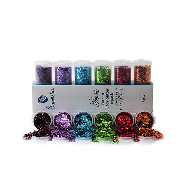 Party Chunky Glitter Mix 6-pack