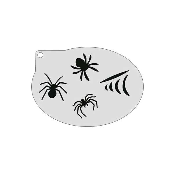 Schminksjabloon Spinnekoppen