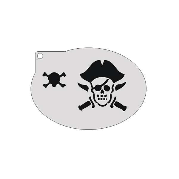 Schminksjabloon Piraten