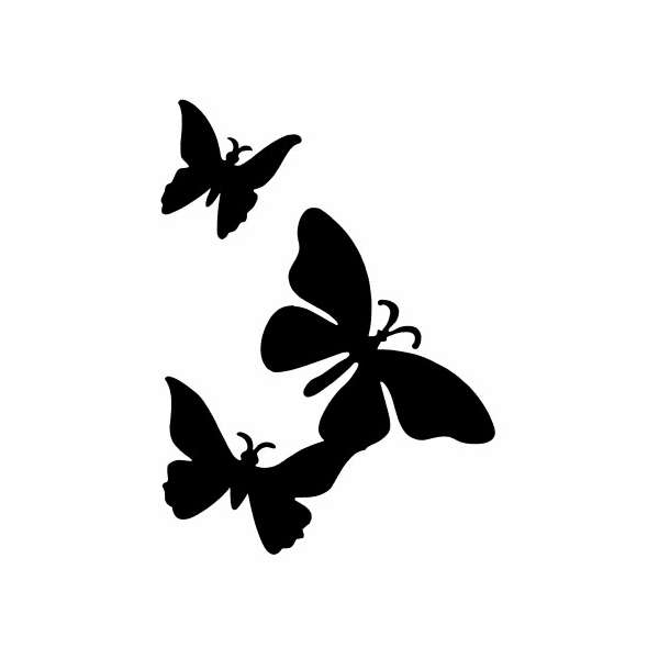 A37 Butterflies trio
