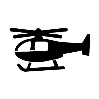 Glitter tattoo Helicopter