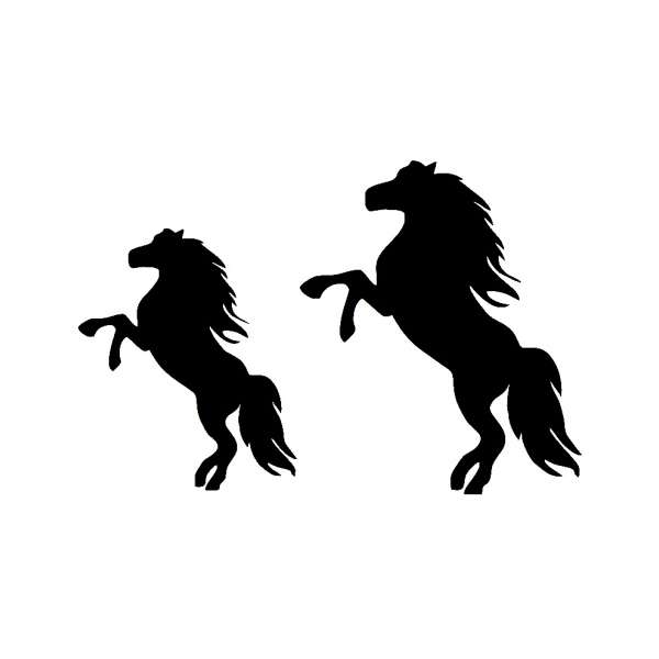 Duo stencil paard Galop