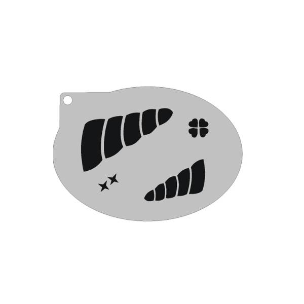 Schminksjabloon Unicorn hoorn