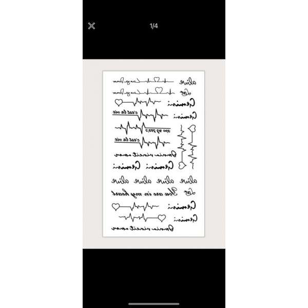 Tijdelijke Tattoo Love