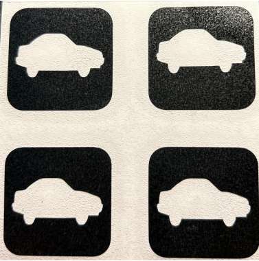 Glittertattoo 4 cars