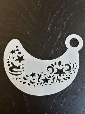 Flip sjabloon Swirly Stars