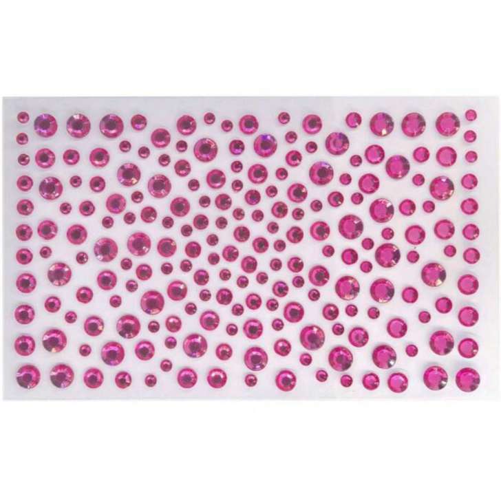 Face Jewels Fuchsia Rose