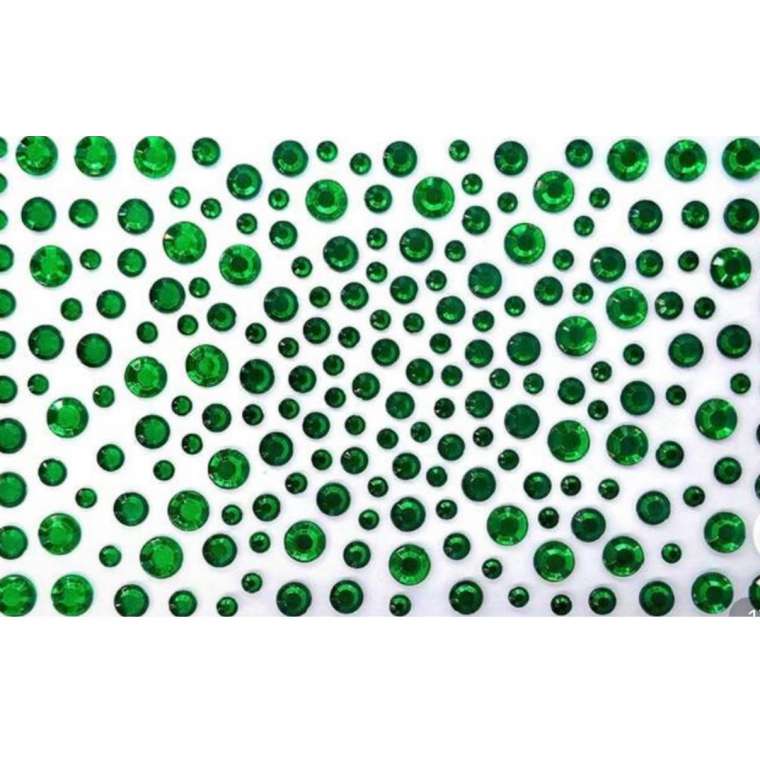 Face Jewels Dark Green