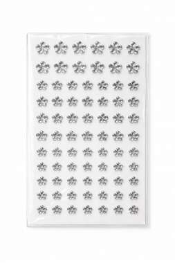 Face jewels Silver Flowers