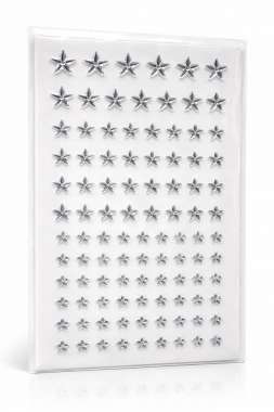 Face jewels Silver Stars