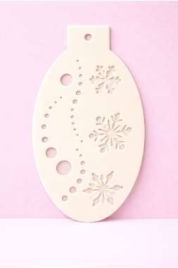 Sjabloon Snow Flakes and Dots